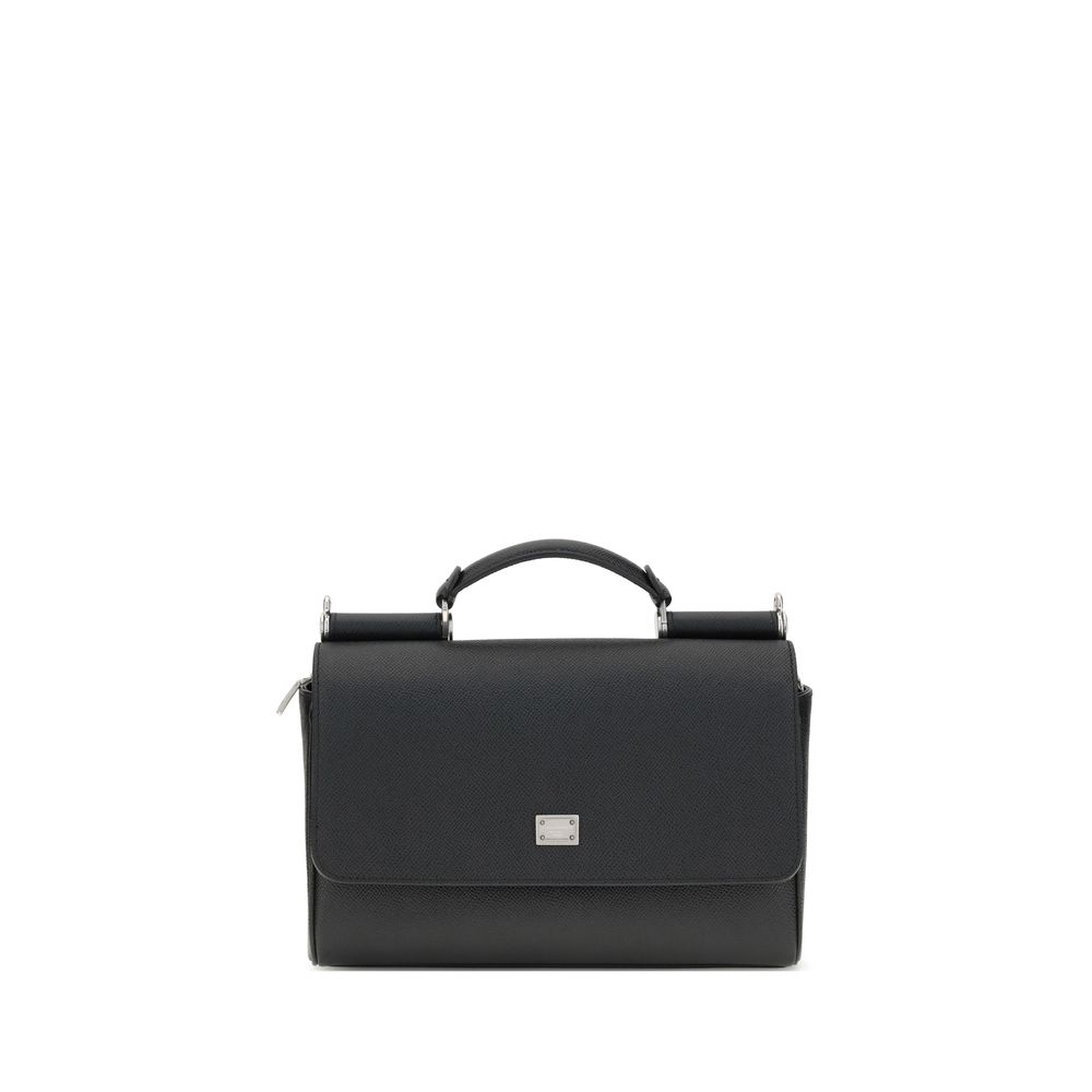 Sac à main en cuir Dolce & Gabbana My Sicily