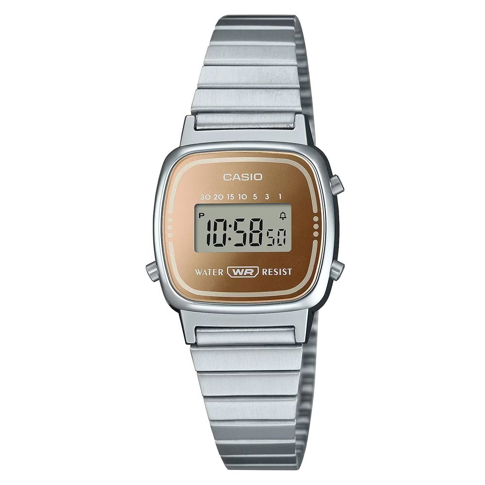 Montre Casio en acier inoxydable gris