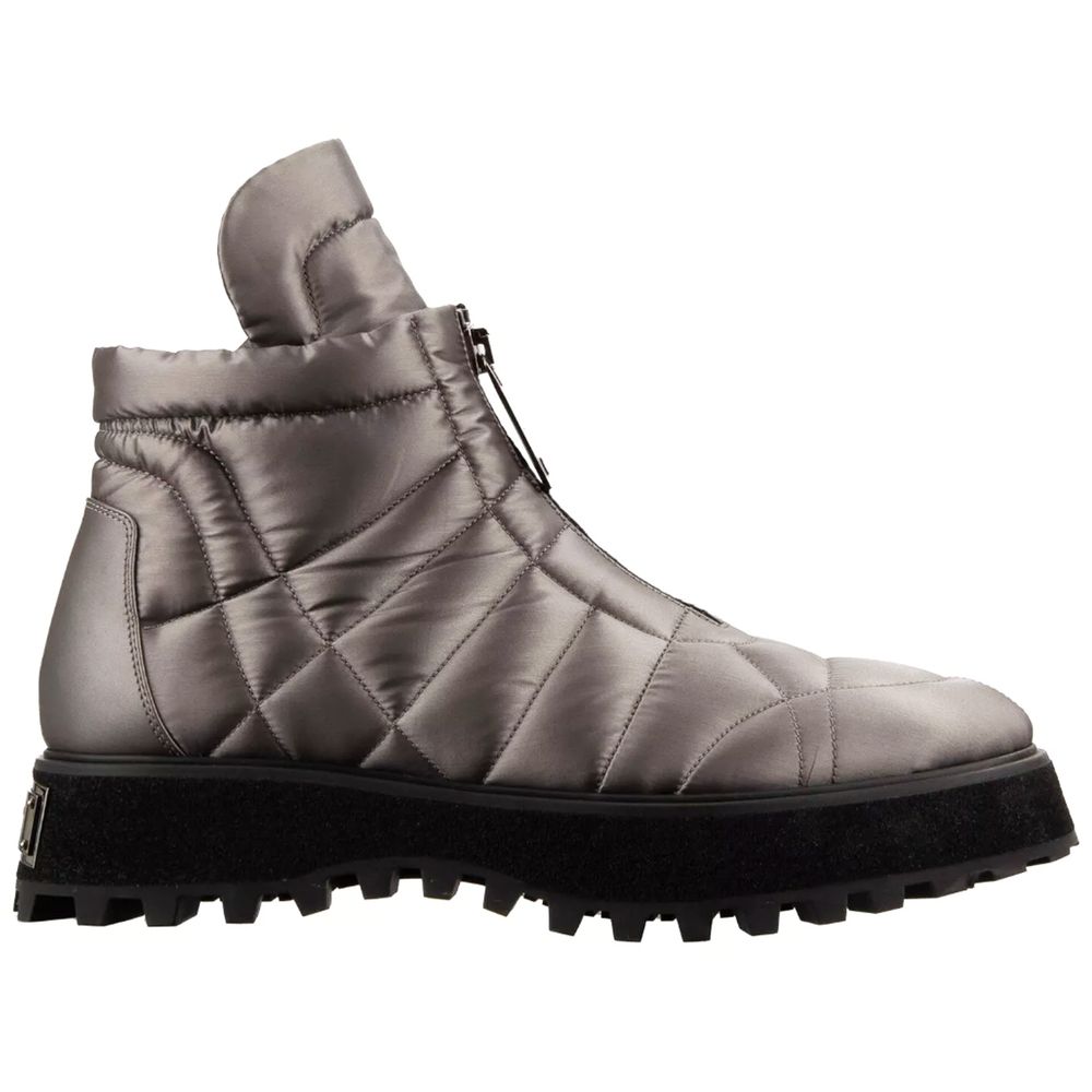 Bottes en nylon grises Dolce & Gabbana