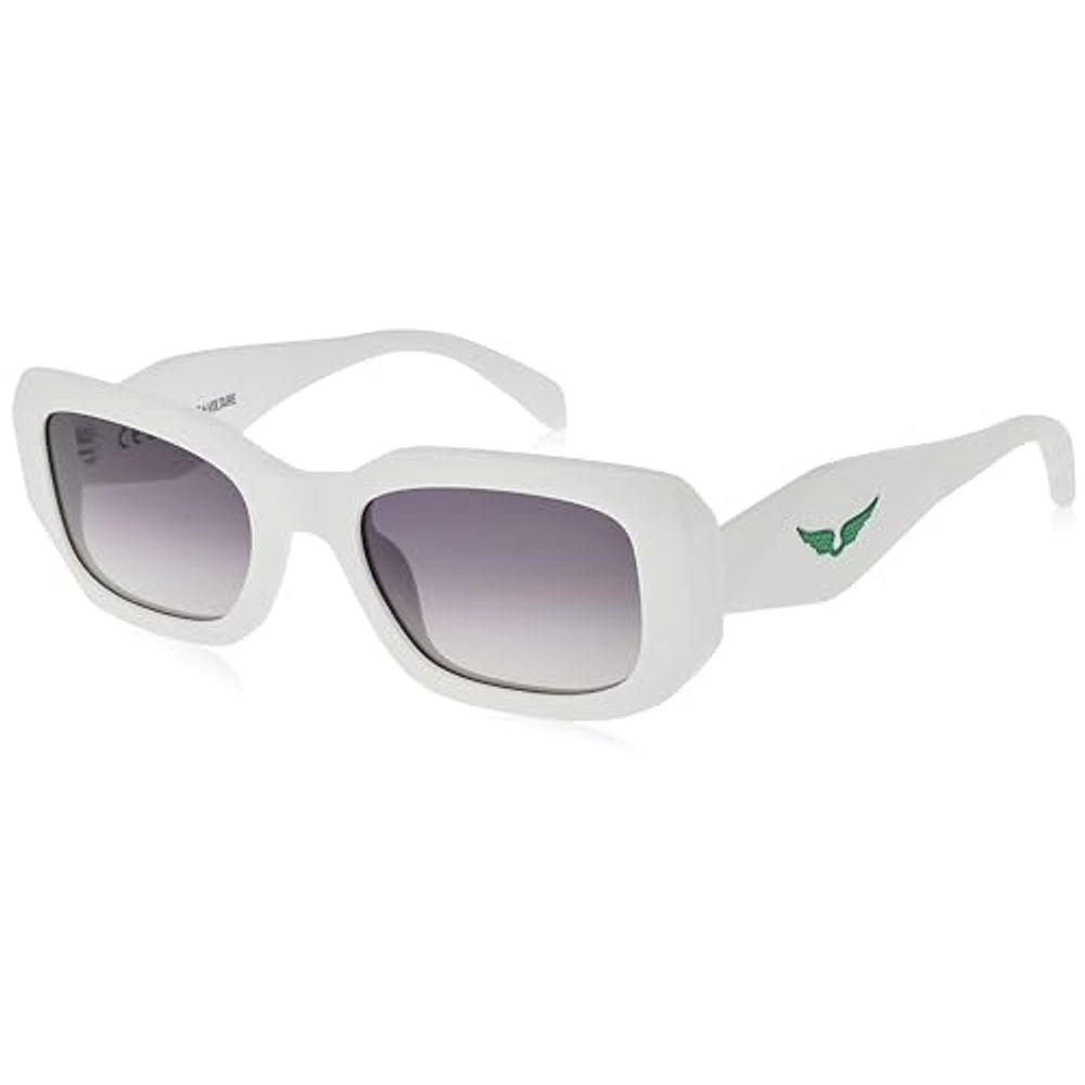 Lunettes de soleil en acétate blanc Zadig & Voltaire