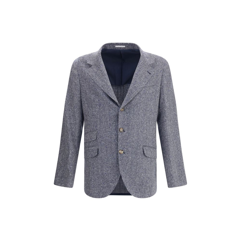 Blazer à chevrons Brunello Cucinelli
