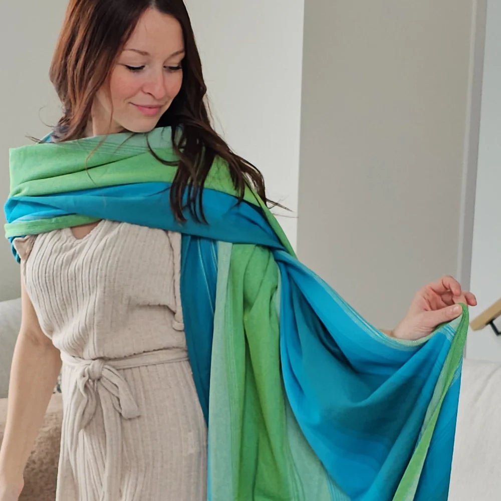 Écharpe Ajustable Tissée (Ring Sling) | Lime-3