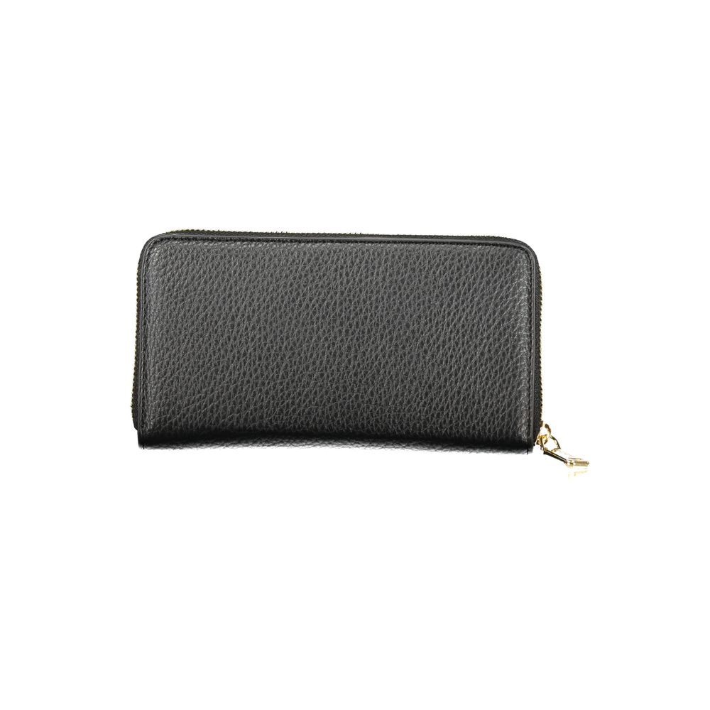 Mario Valentino Black Polyurethane Women Wallet