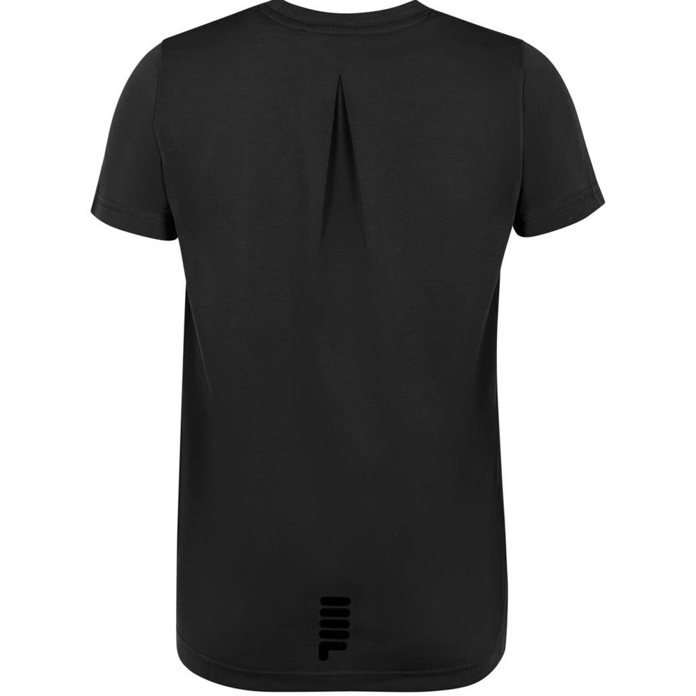 Fila Black Polyester T-Shirt
