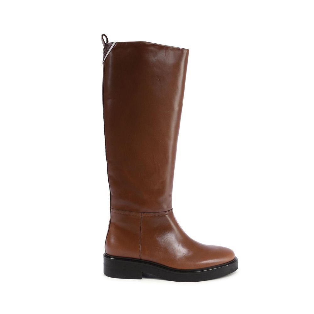 Tommy Hilfiger Brown Leather Ankle Boots