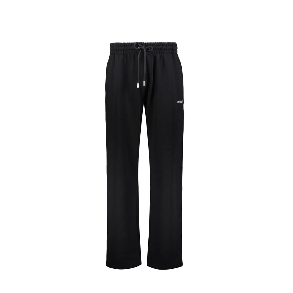 Off-White Black Cotton Athletic Pants