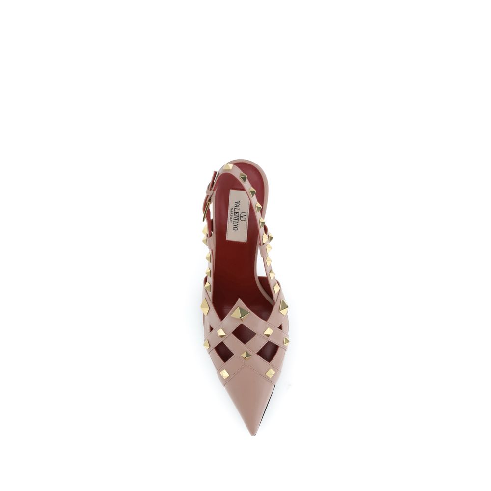 Valentino Garavani Multicolor Goatskin Mid Heel Pumps