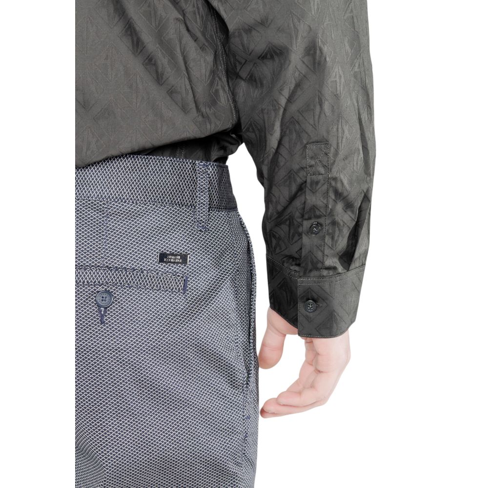 Armani Exchange Blue Cotton Skinny Pants