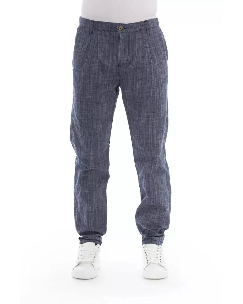Baldinini Trend Blue Cotton Chino Pants