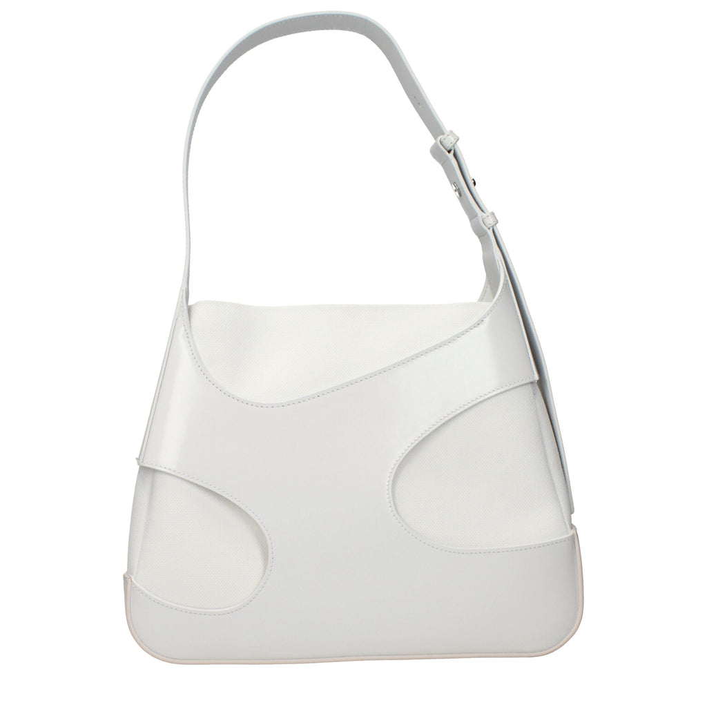Salvatore Ferragamo White Leather Shoulder Bag