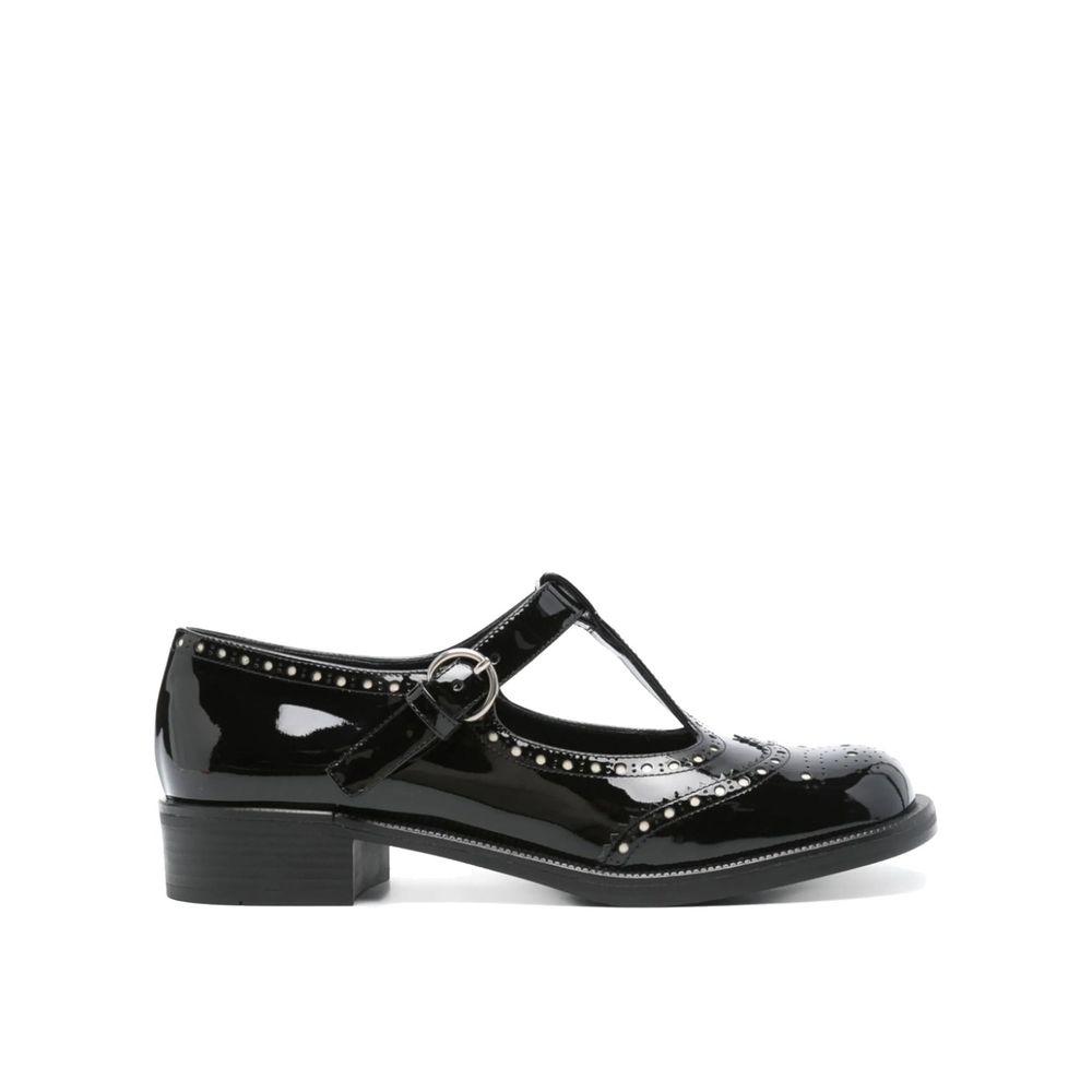 Miu Miu Black Calfskin Ballet Flats