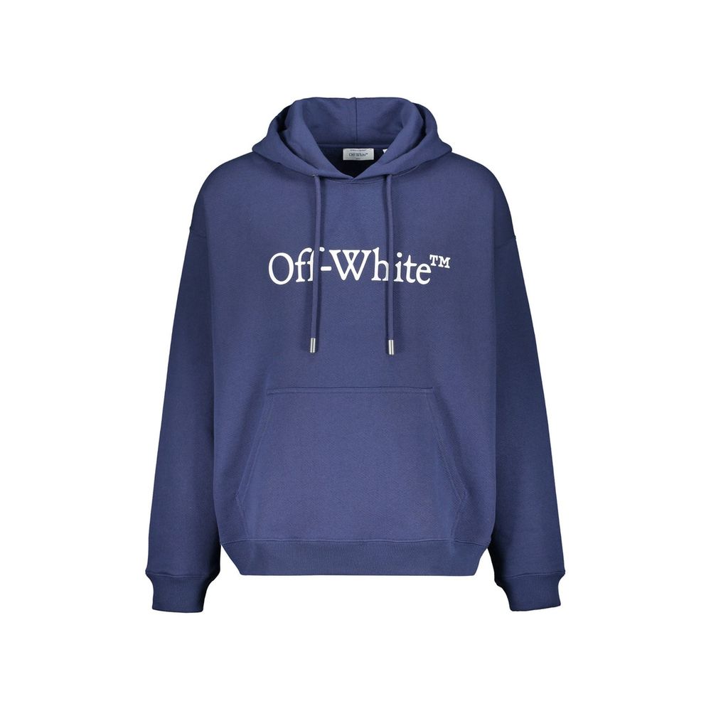 Off-White Blue Cotton Sweatshirt