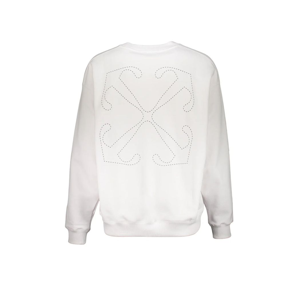 Off-White White Cotton Sweatshirt