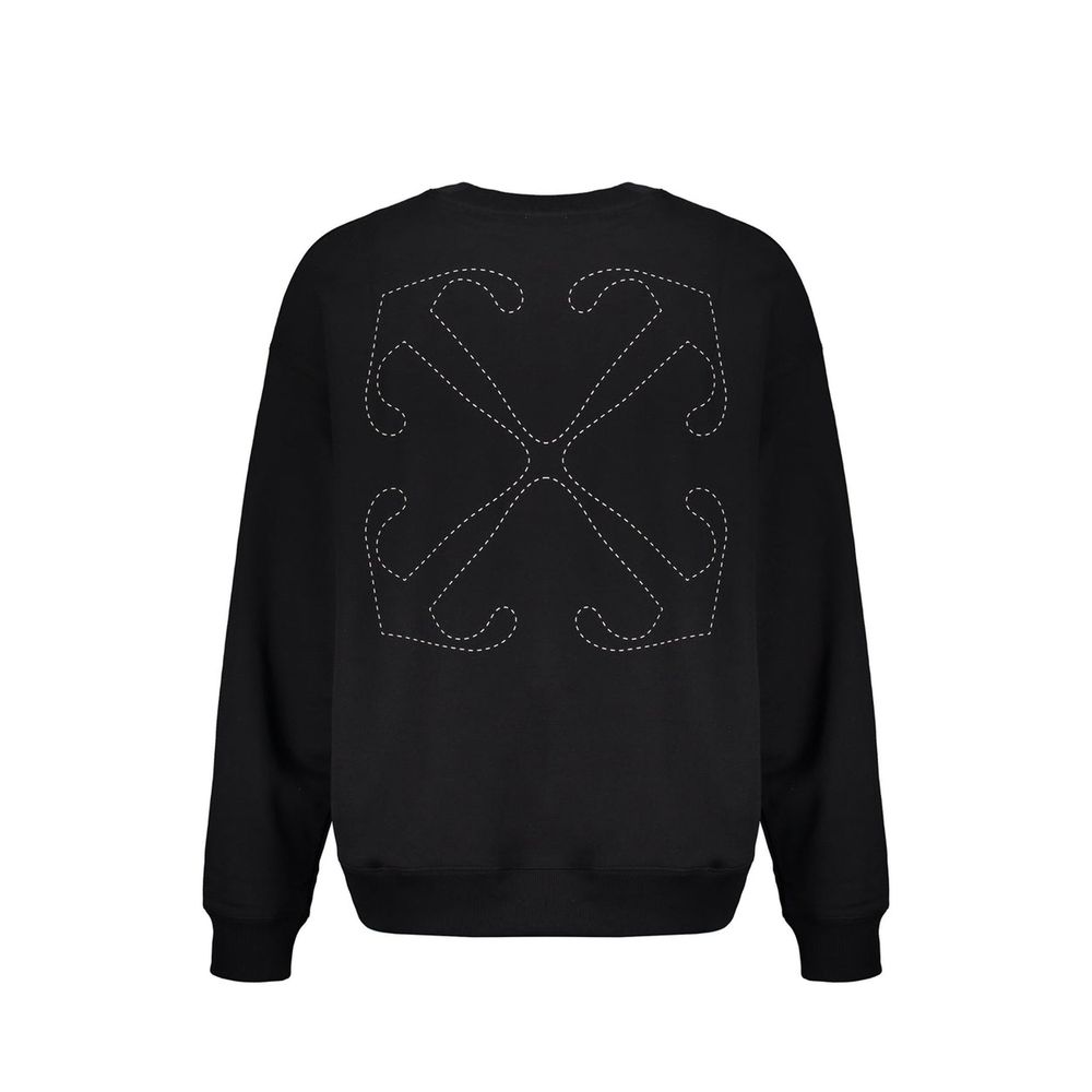 Off-White Black Cotton Sweatshirt
