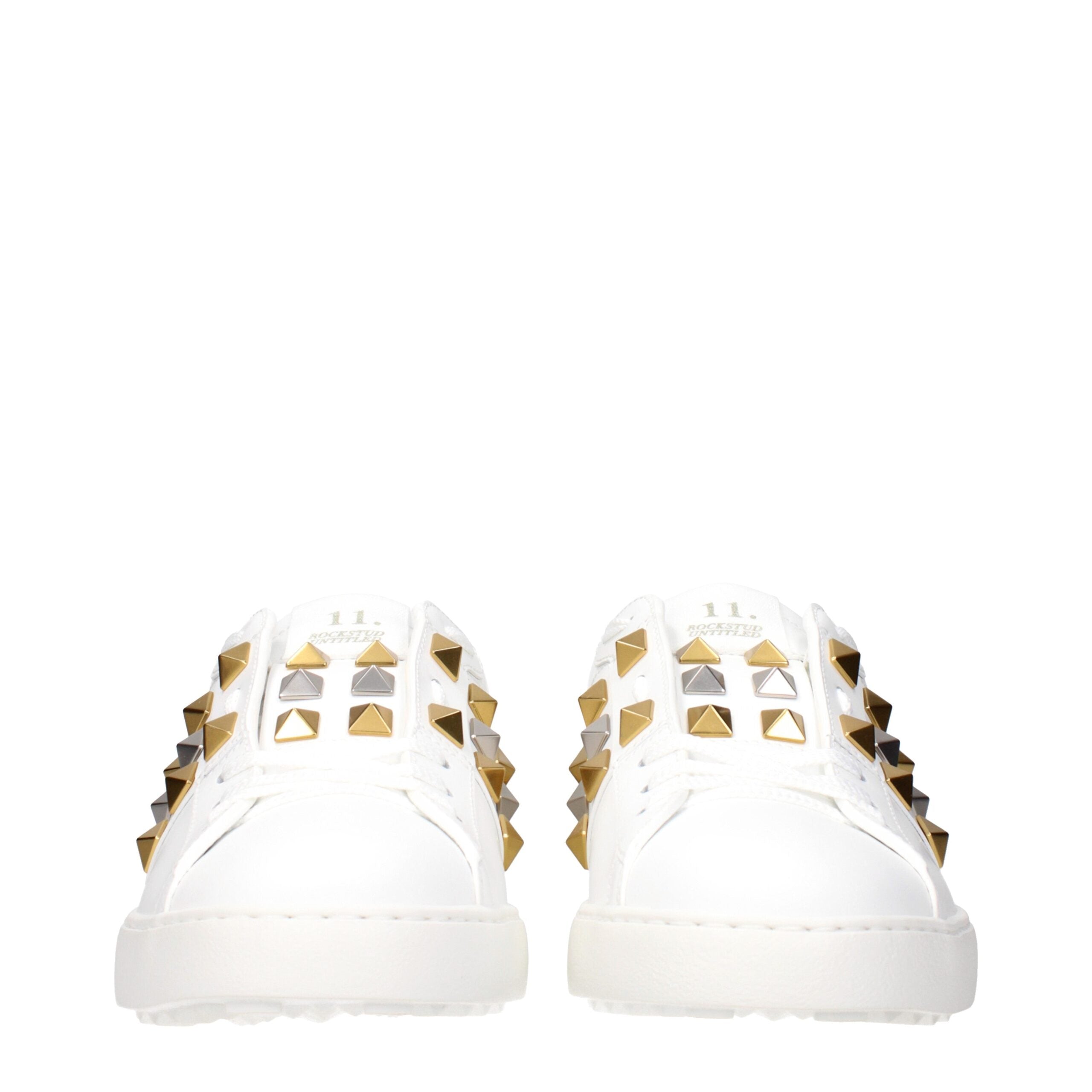 Valentino Garavani White Leather Low Top Sneakers