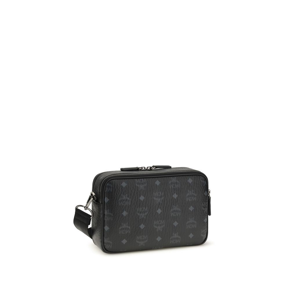 MCM Black Fabric Shoulder Bag