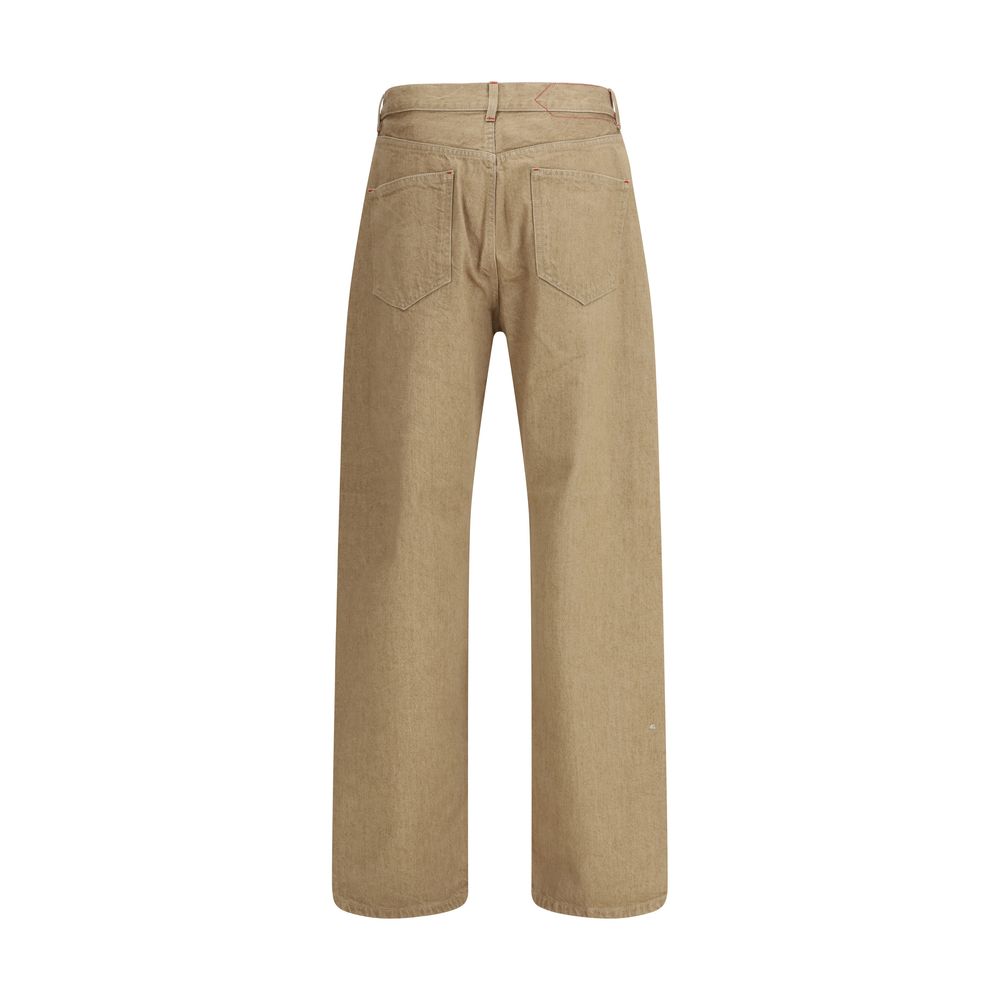 Jacquemus Beige Cotton Straight-Leg Jeans
