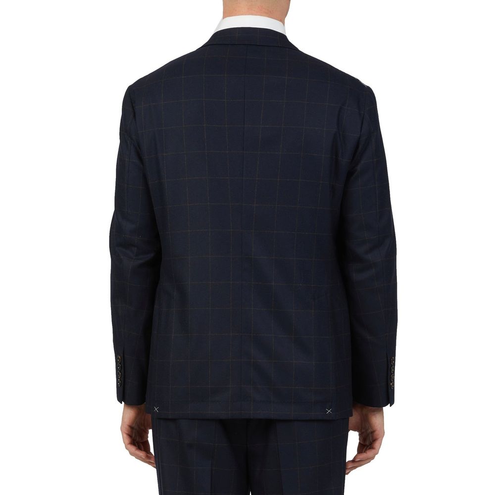 Brunello Cucinelli Blue Wool Two-Piece Suit