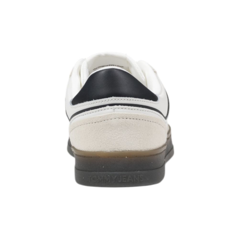 Tommy Hilfiger Jeans Black Leather Low Top Sneakers