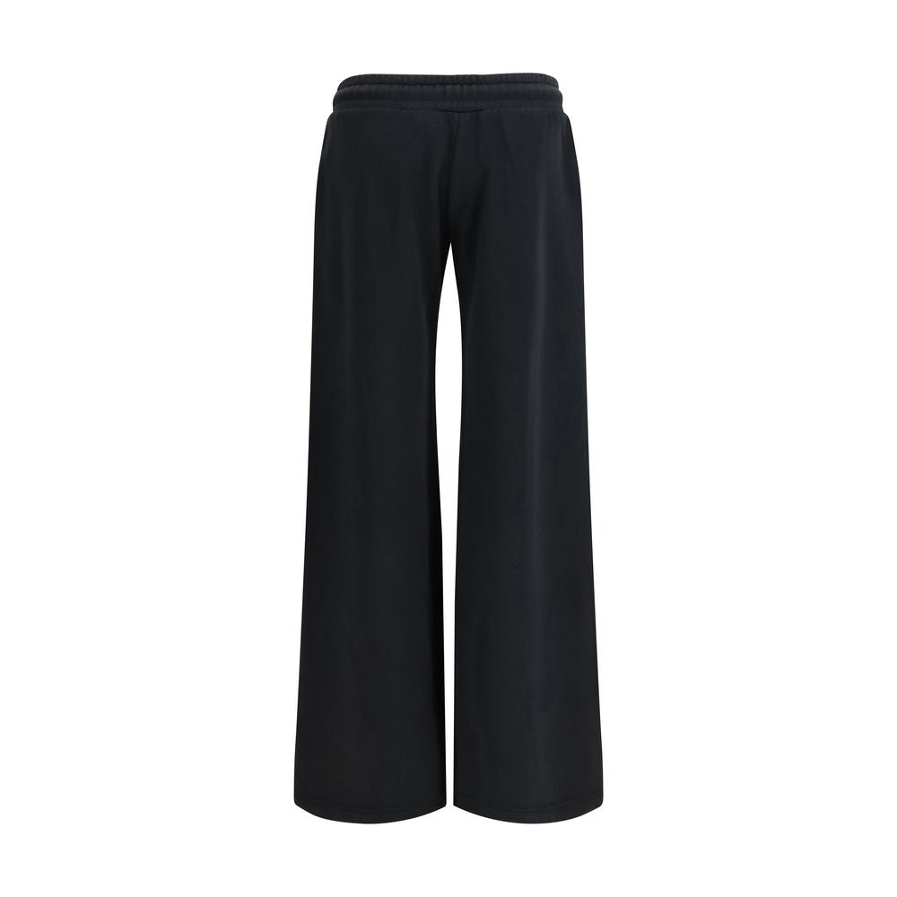 Off-White Black Cotton Casual Pants