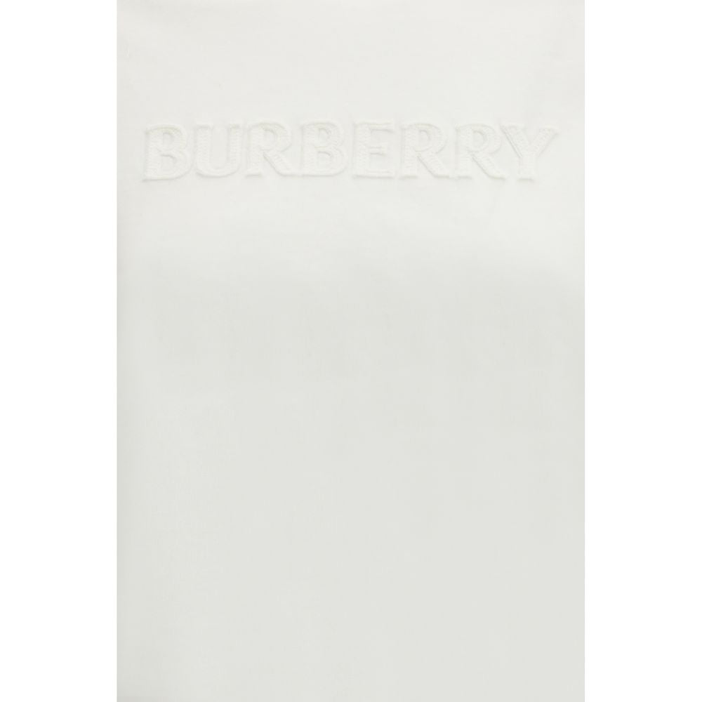 Burberry White Cotton Sportswear