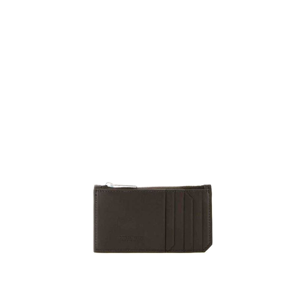 Bottega Veneta Brown Calfskin Cardholder