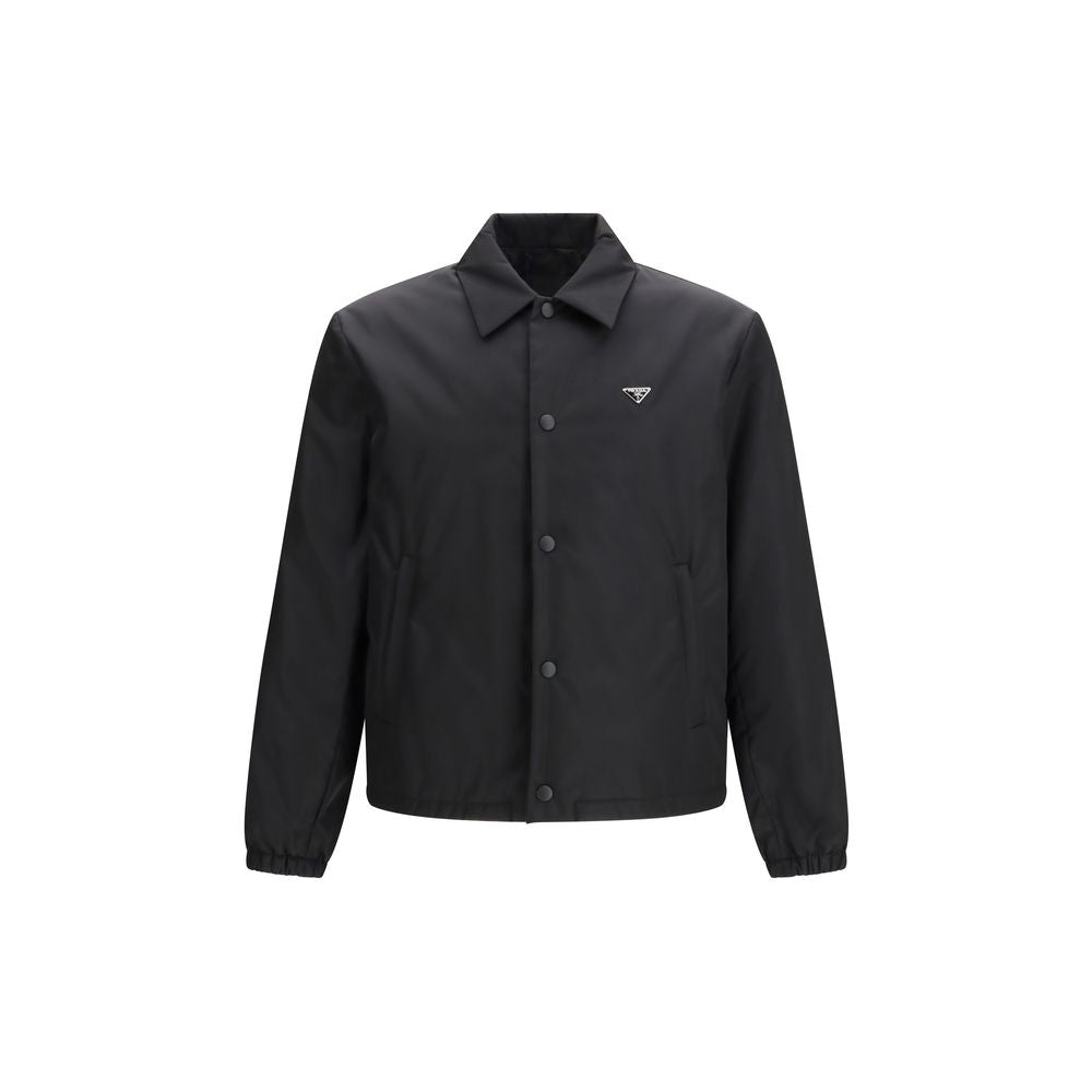 Prada Black Recycled Polyamide Coat