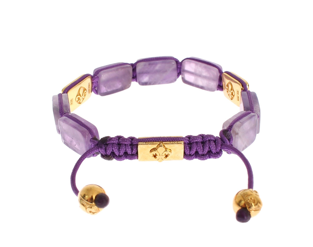 Bracelet Nialaya CZ Améthyste Or 925 18 carats