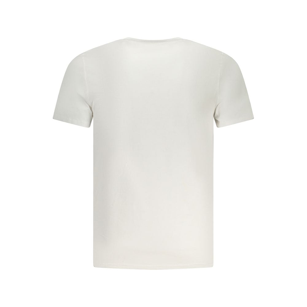 Guess Jeans White Cotton Men T-Shirt