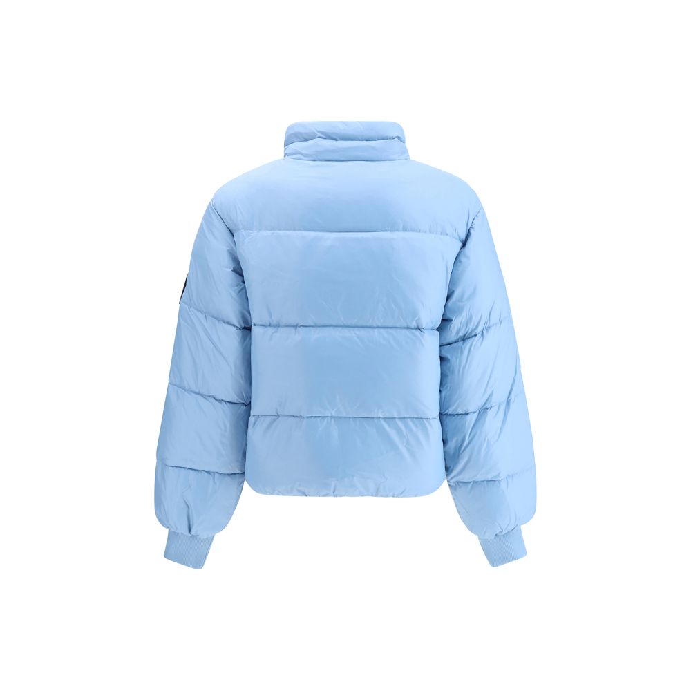 Ganni Blue Nylon Coat