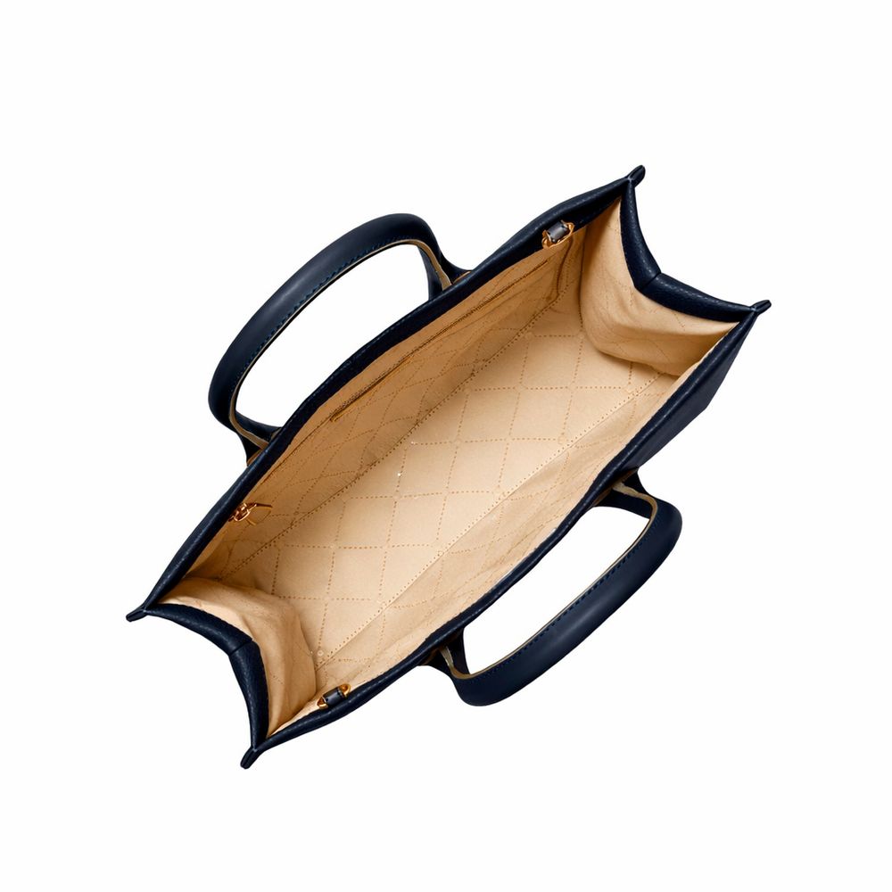 Michael Kors Blue Fur Shoulder Bag