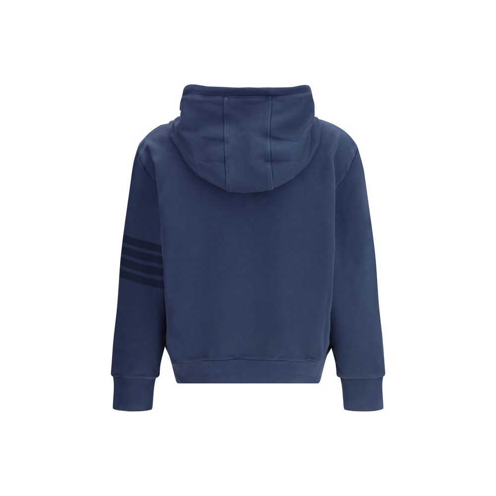 Thom Browne Blue Cotton Sweatshirt