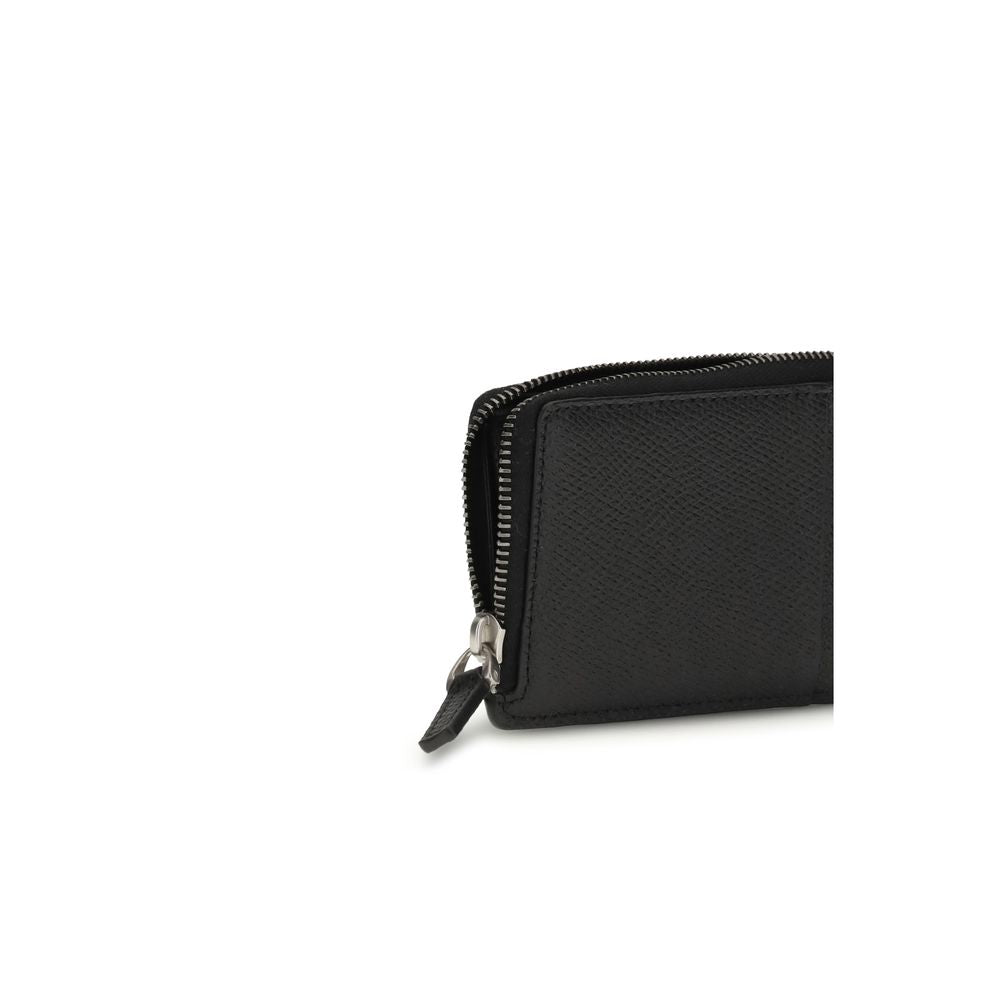 Valentino Garavani Black Calf Leather Bos Taurus Wallet