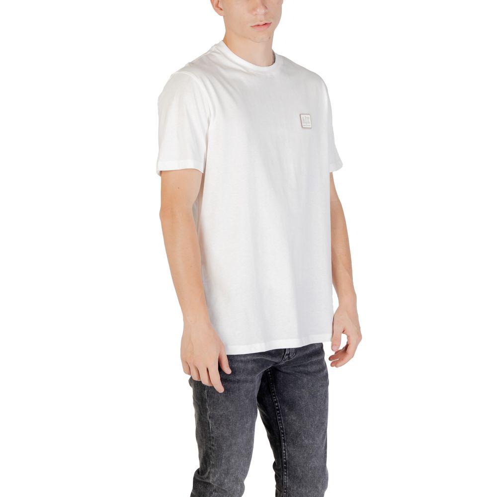 Armani Exchange White Cotton T-Shirt