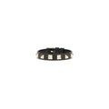 Valentino Garavani Black Calf Leather Bos Taurus Bracelet