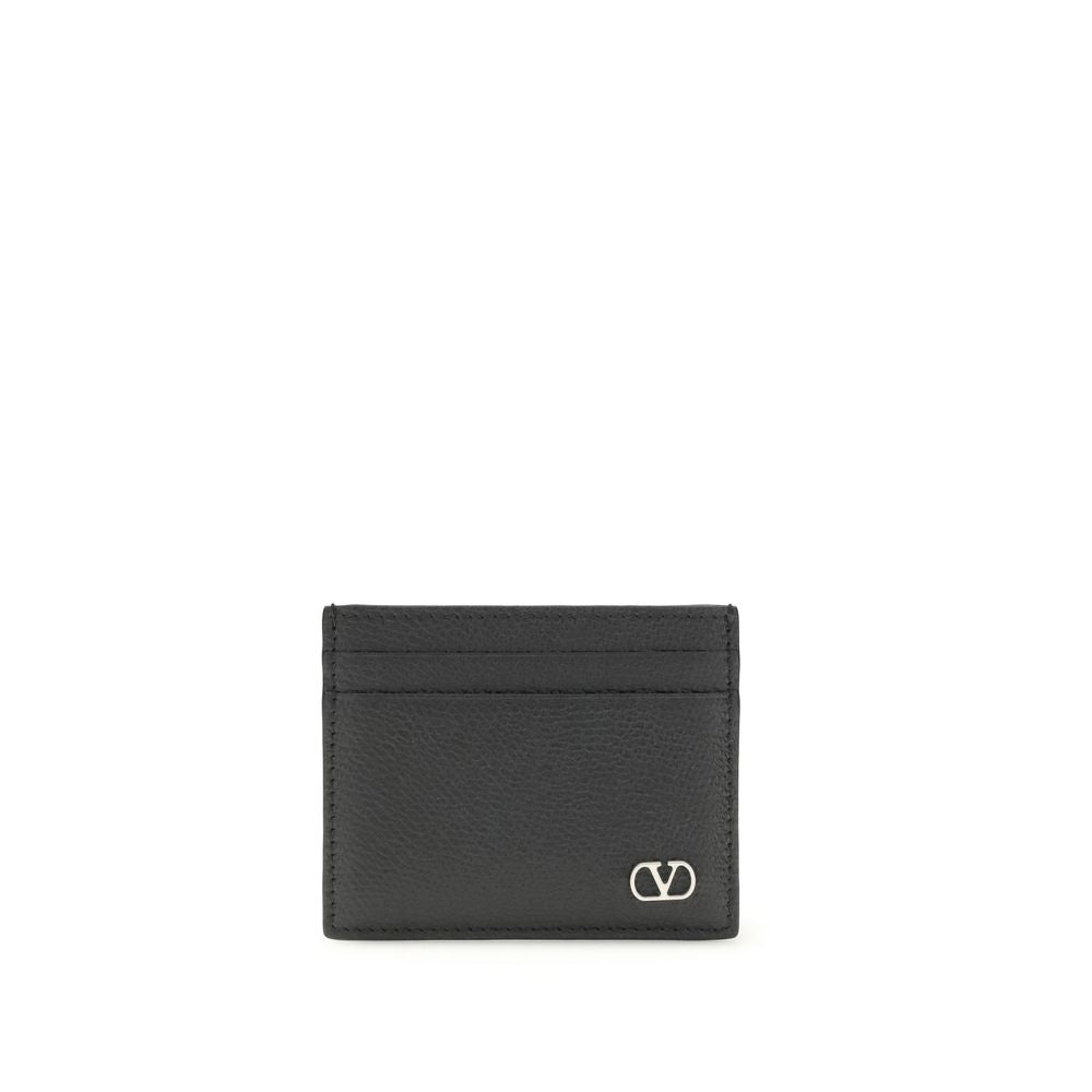 Valentino Garavani Black Calf Leather Bos Taurus Wallet