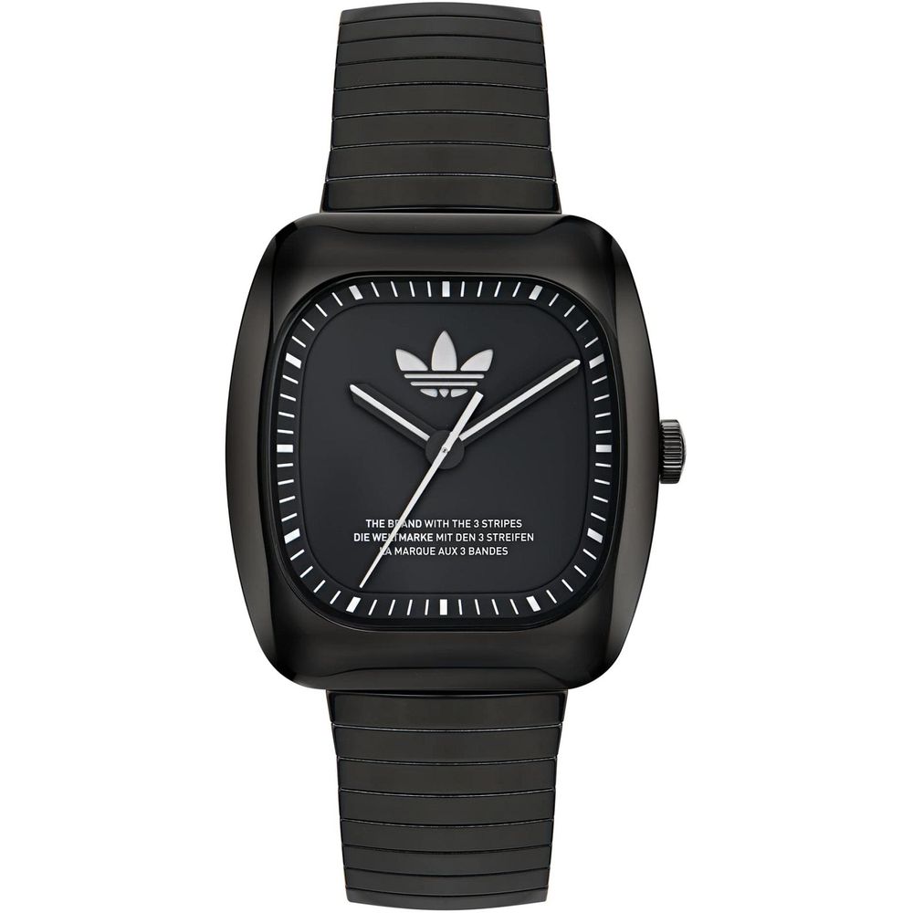 Adidas Black Stainless Steel Dress Watch