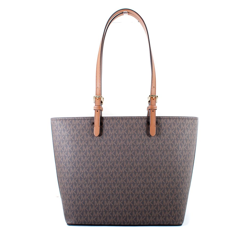 Michael Kors Brown Canvas Tote Bag