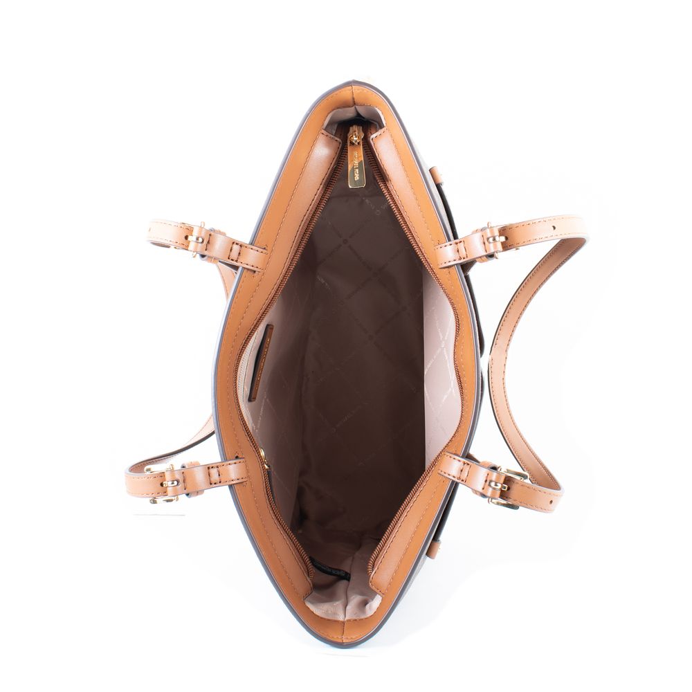 Michael Kors Brown Canvas Tote Bag