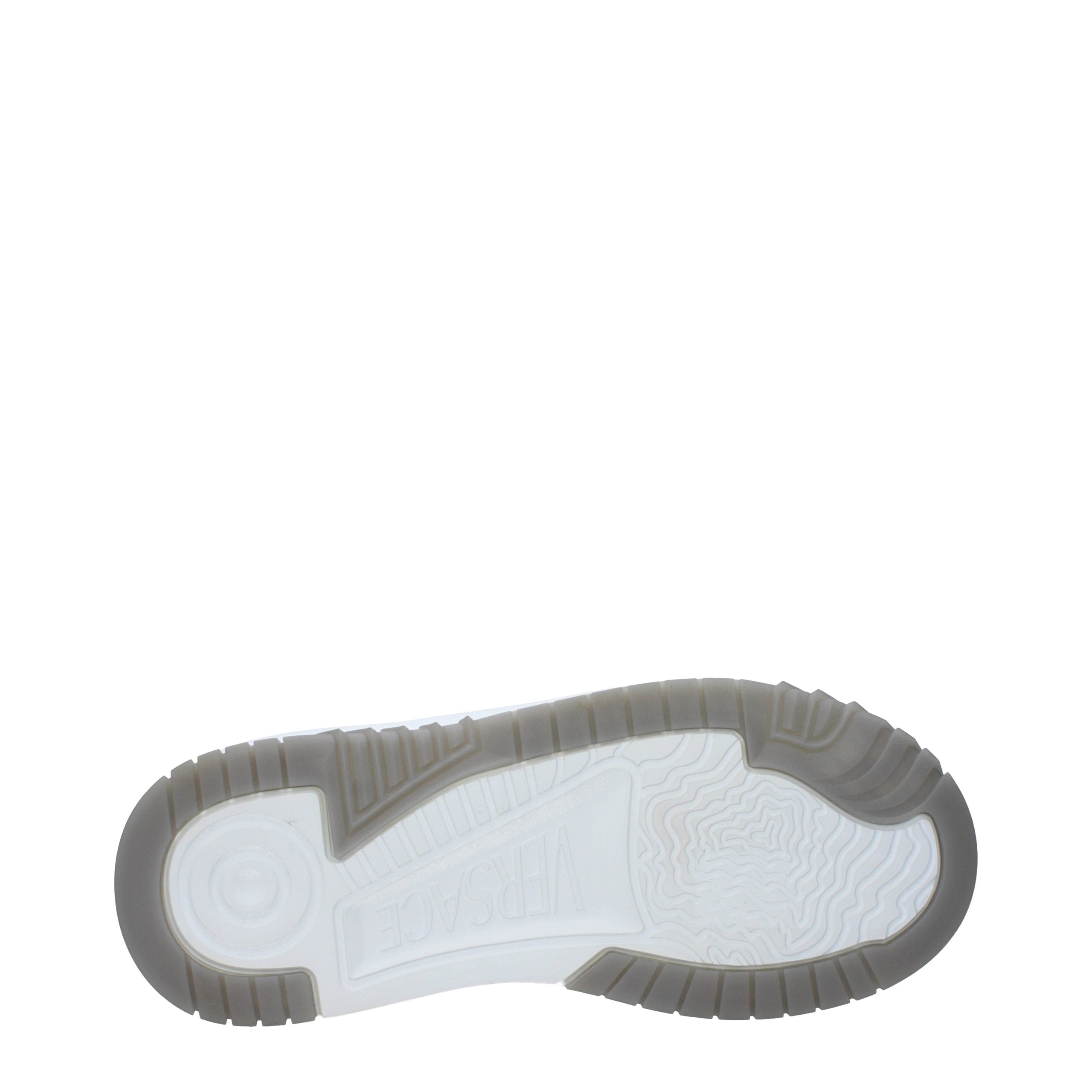 Versace Gray Leather Low Top Sneakers