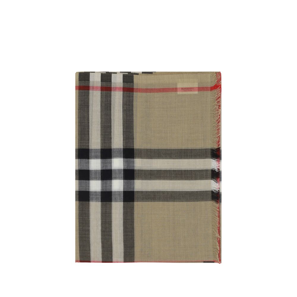 Burberry Brown Silk Scarf