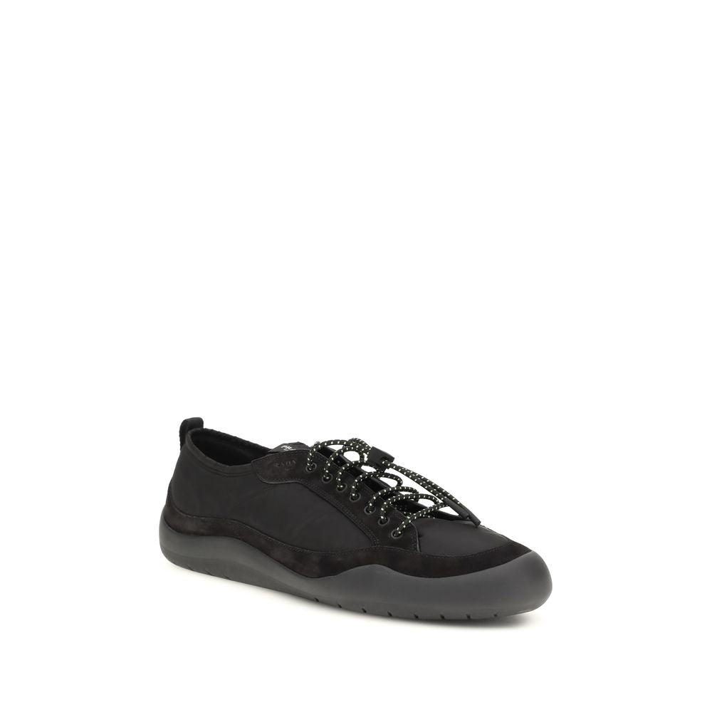 Prada Black Polyamide Athletic Sneakers