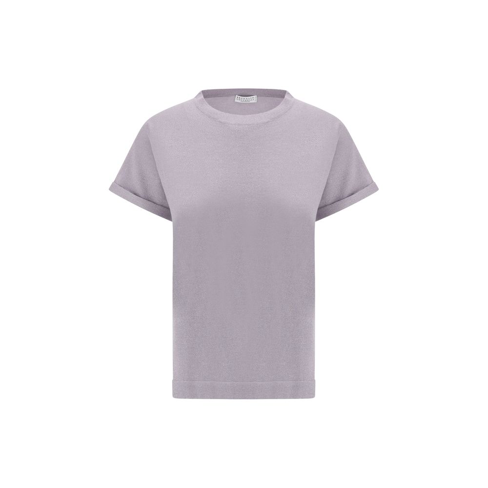 Brunello Cucinelli Purple Nylon T-Shirt