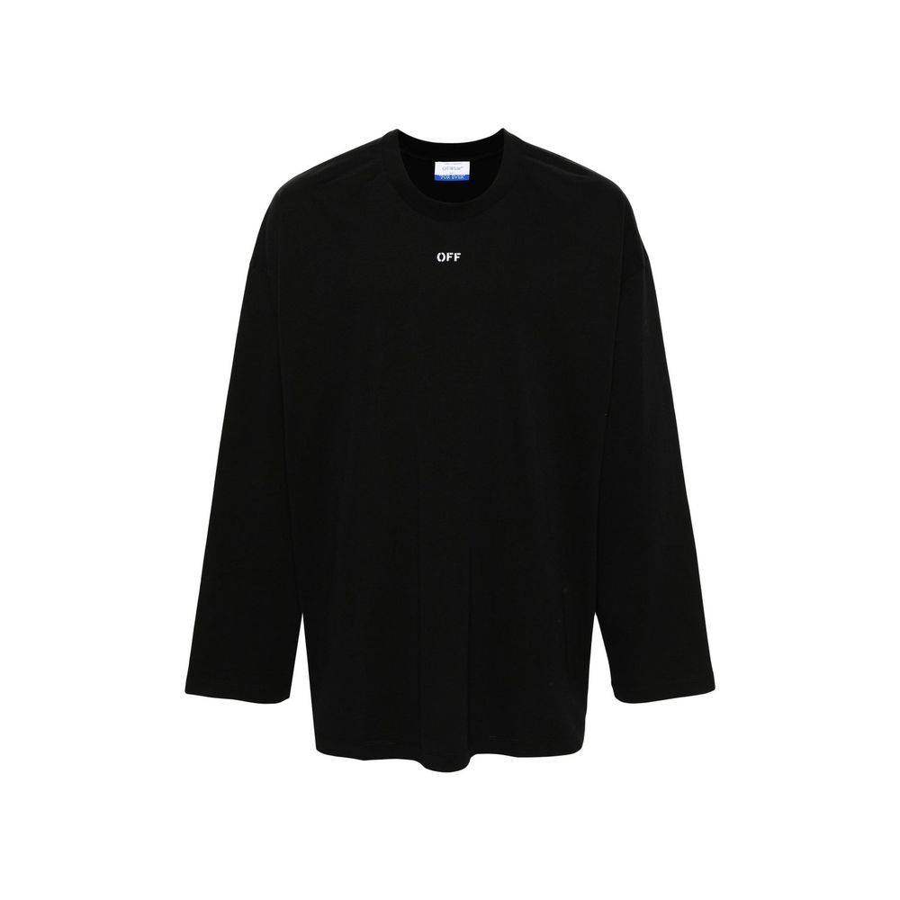 Off-White Black Cotton T-Shirt