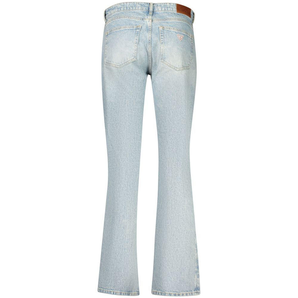 Guess Jeans Blue Cotton Straight-Leg Jeans