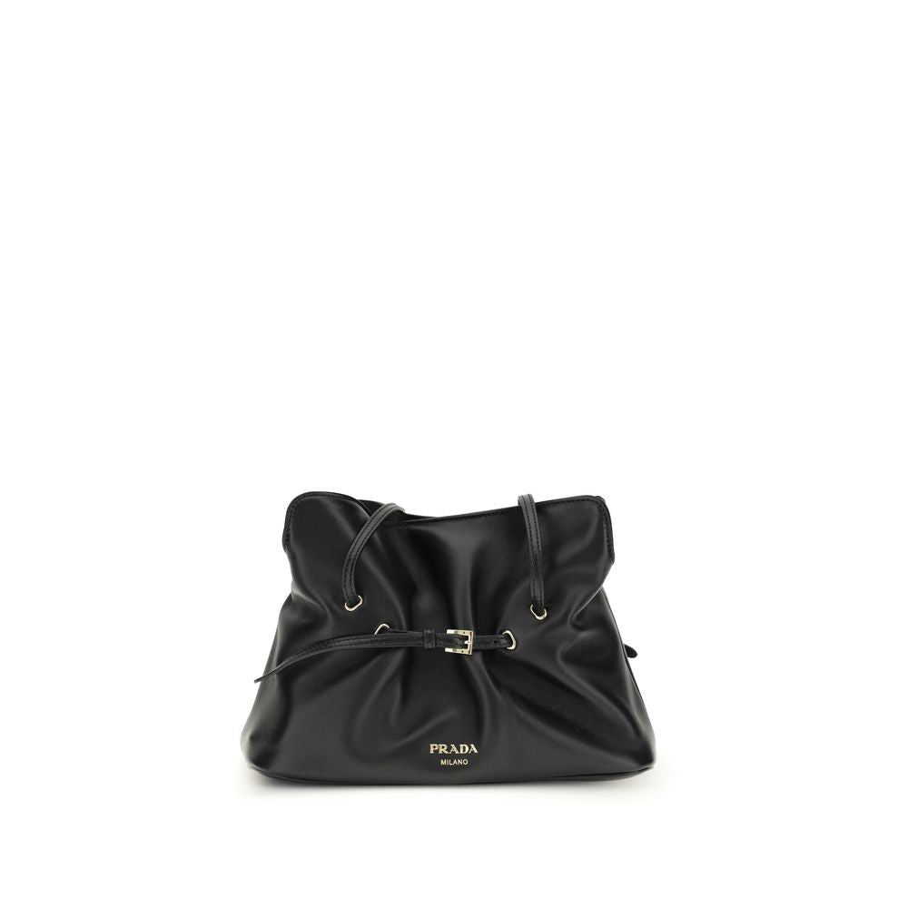 Prada Black Lamb Ovis Aries Aries Shoulder Bag