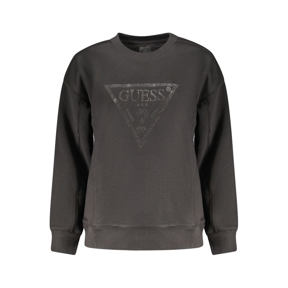 Guess Jeans Black Cotton Women Sweatshirt