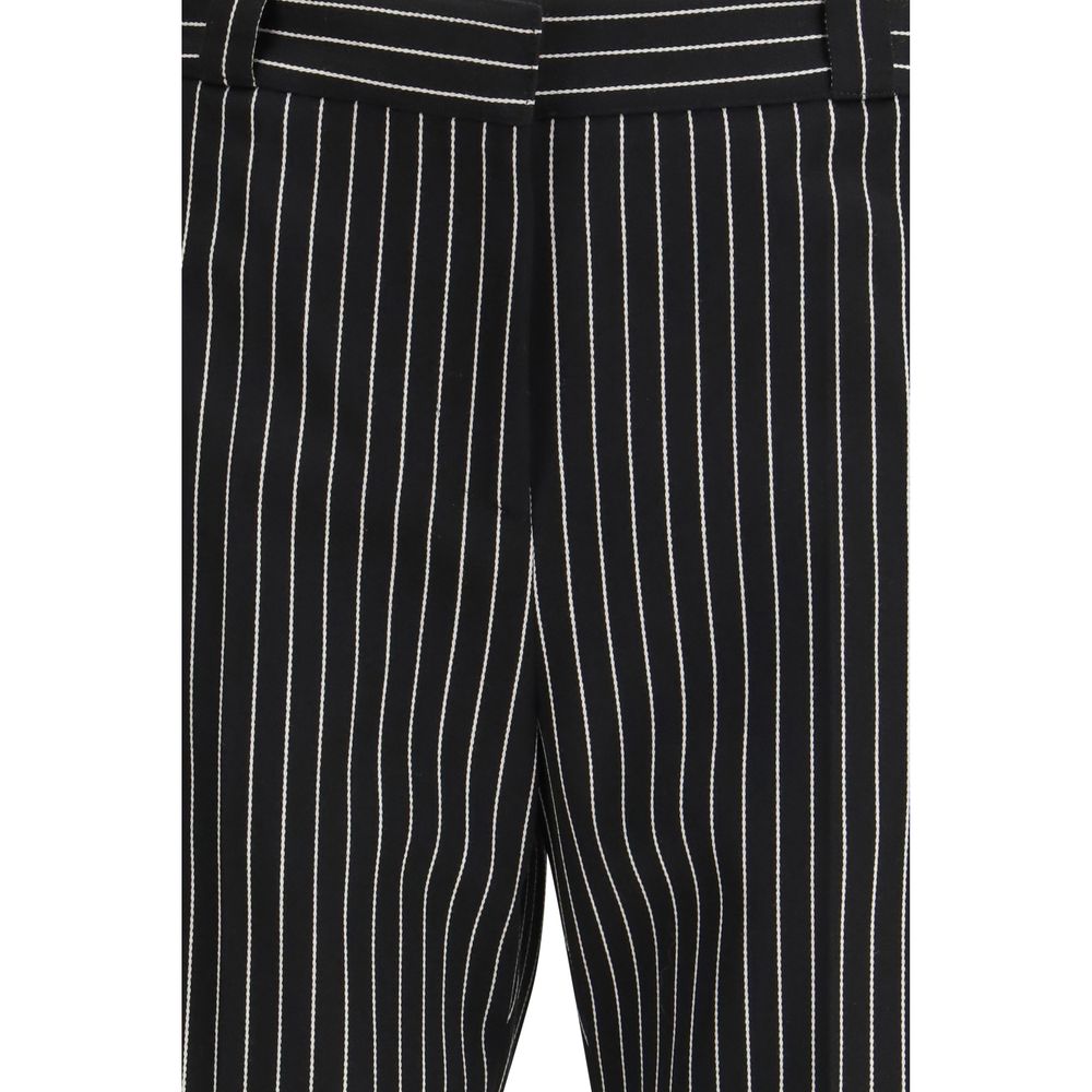 Tom Ford Black Fleece Wool Chino Pants