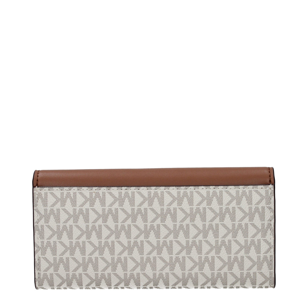 Michael Kors Beige Fabric Wallet