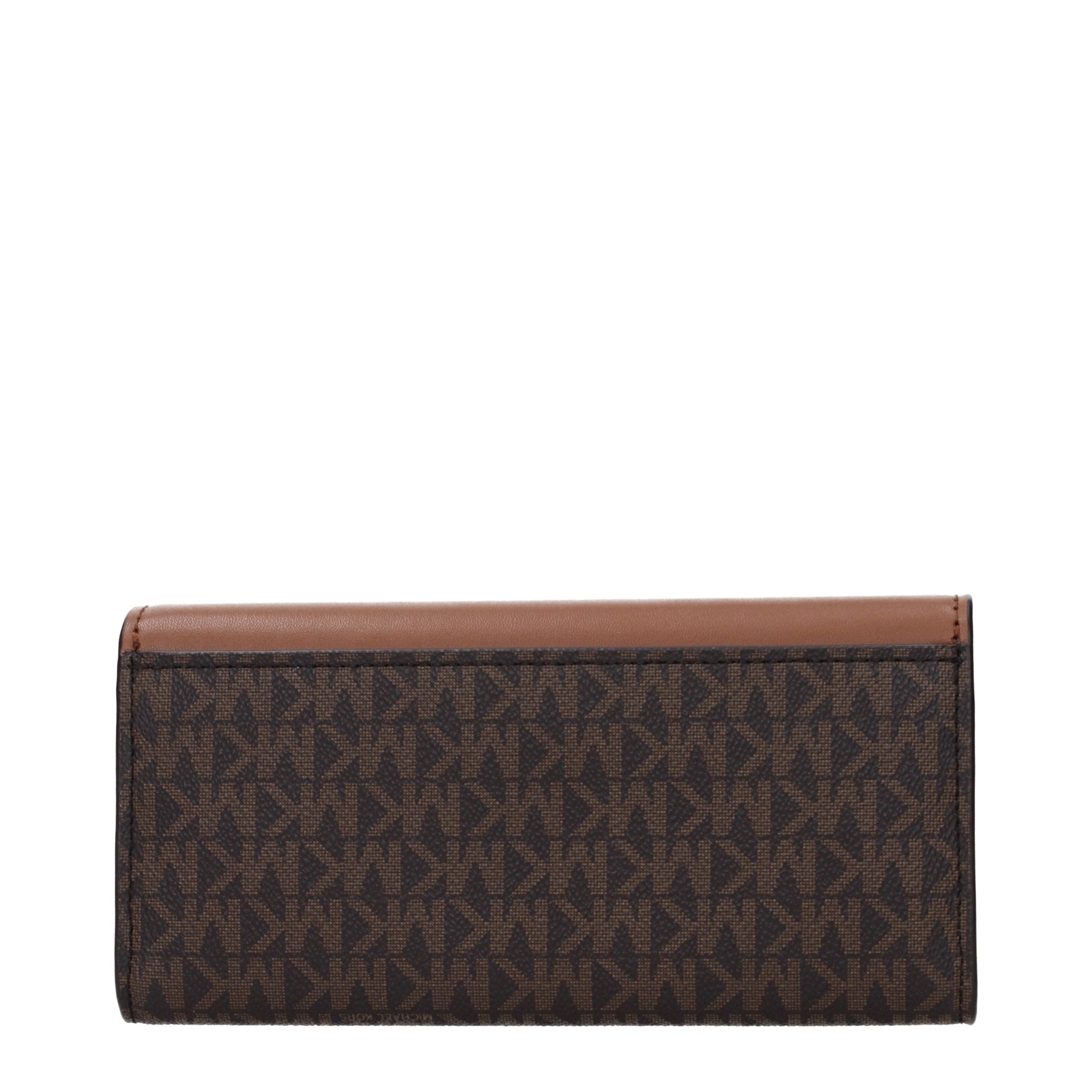 Michael Kors Brown Fabric Wallet